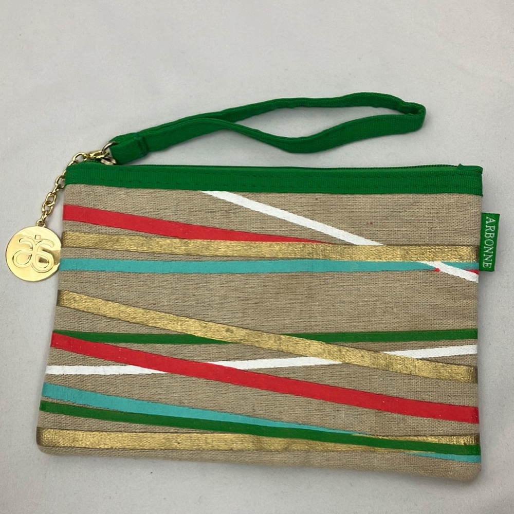 Arbonne Multicolor Wristlet Clutch Pouch
